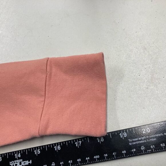 AVEC LES FILLES Women’s Hooded Cut-Out Peach Sweatshirt Size Medium - Picture 3 of 10